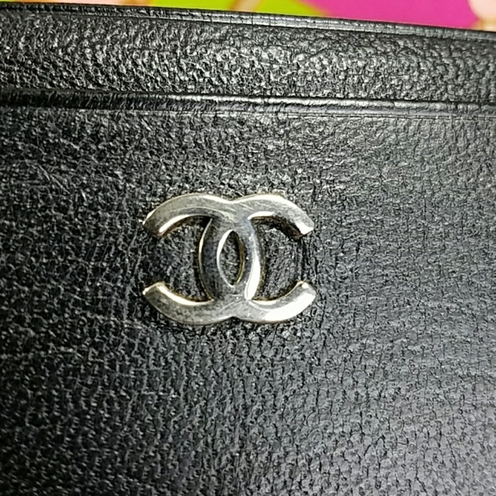 Authentic Chanel Cc Monogram Card Case - image 4
